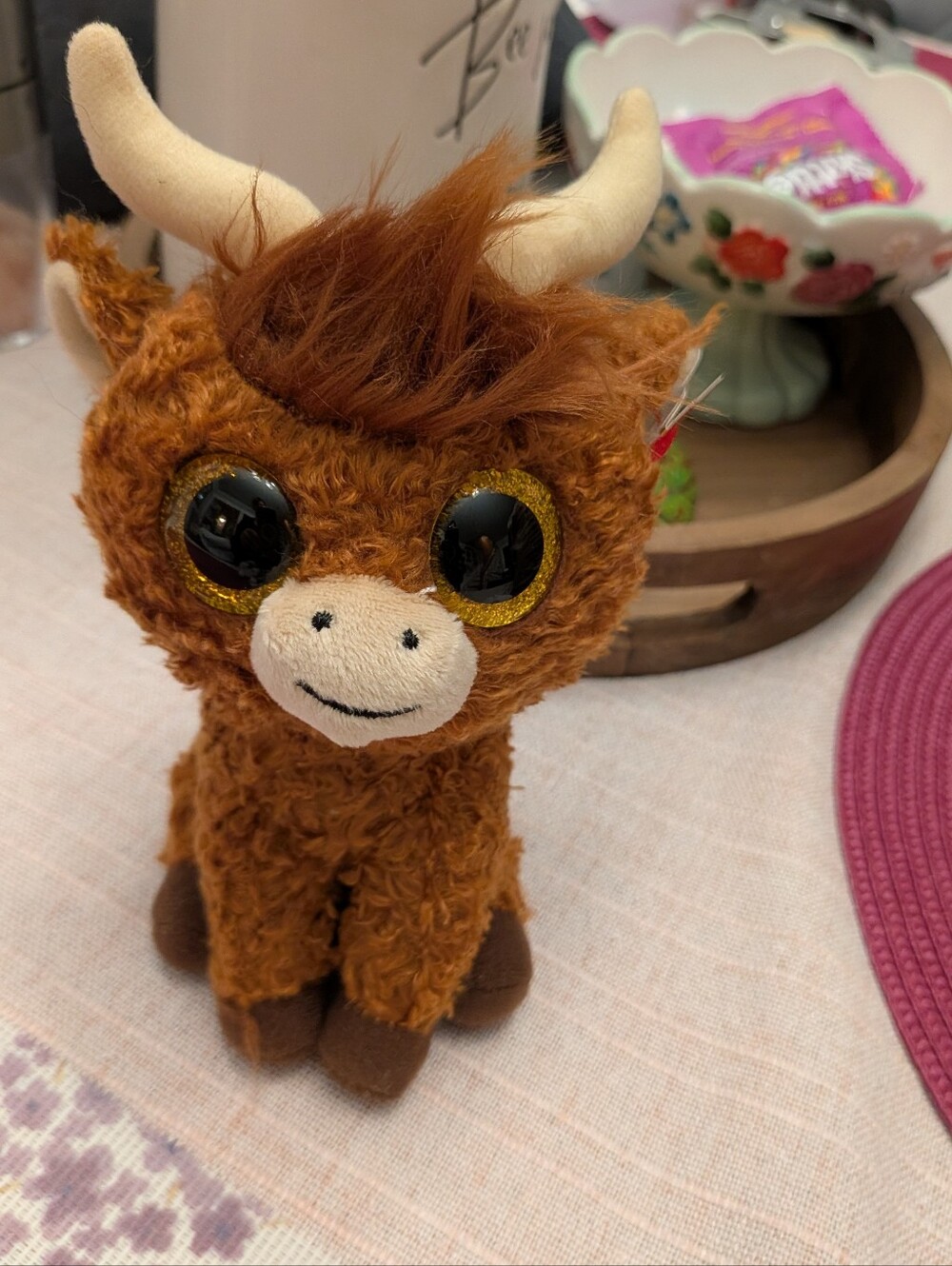 Ty Morty Plush Heart Tag Foal with Brown and Cream Fur